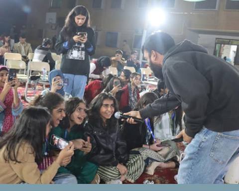 Delegates at a PT MUN social